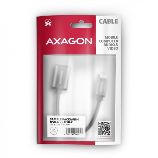 AXAGON RUCM-AFAC cable adapter USB-C - USB-A