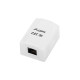 Surface mount box 1x RJ45 Cat.5E white