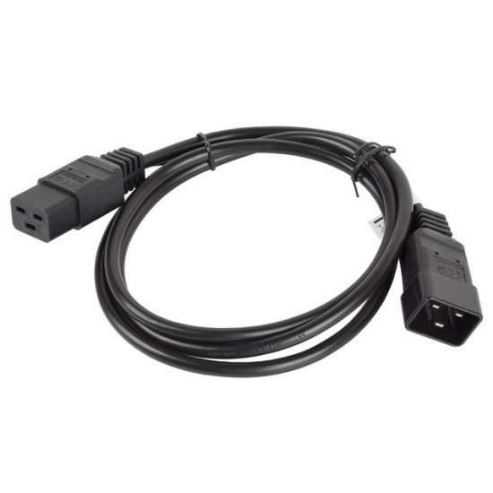 Power cord extension cord IEC 320 C19 - C20 VDE 1.8M VDE black
