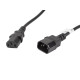 Extension power cable IEC 320 C13 - C14 VDE 5M black