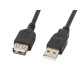 Extension cable USB 2.0 AM-AF black 5M