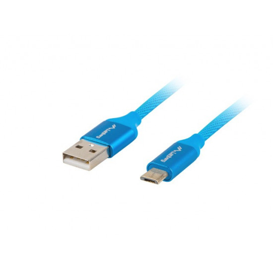 Cable Premium microUSB BM - AM 2.0 1m blue QC 3.0 