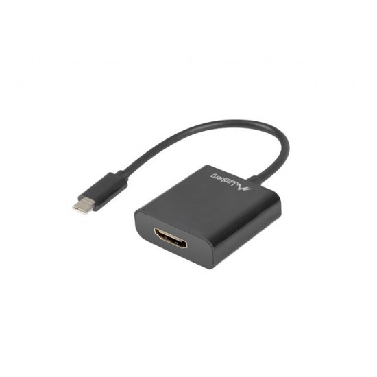 Adapter USB CM - HDMI F 15cm black