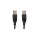 Kabel USB -A M/M 2.0 1.8m czarny