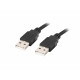 Kabel USB -A M/M 2.0 1.8m czarny