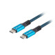 Cable USB-C M/M USB4 1.2m 100W 8K 60HZ black-blue