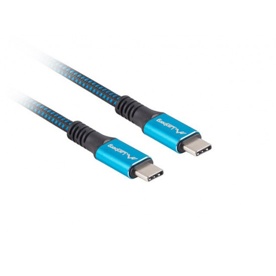 Cable USB-C M/M USB4 1.2m 100W 8K 60HZ black-blue