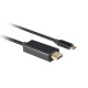 Cable USB-C(M)- Displayport(M) 1M 4K 60HZ black