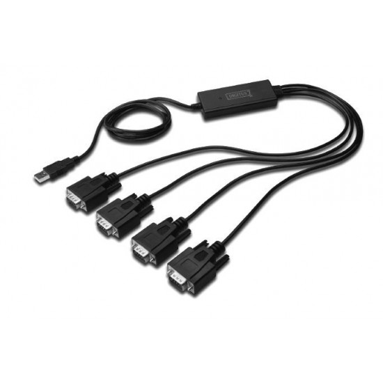 USB 2.0 to 4x RS232 Cable