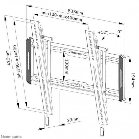 Wall bracket WL35-550BL14 32-65 inch