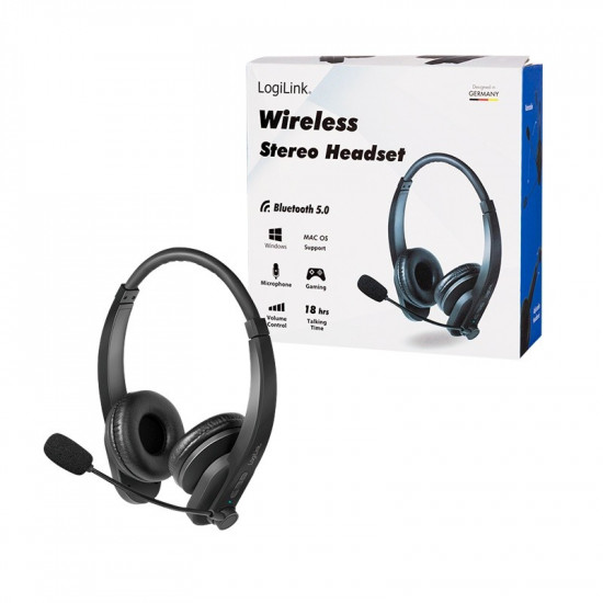 Bluetooth stereo headset with microphone