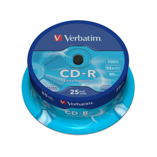 CD-R 52x 700MB 25P CB DL Ex Prot 43432