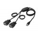 Cable USB 2.0 adapter to 2xRS232 (COM) (Chipset: FTDI / FT2232H)