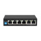 Switch EUROS V2 6 ports POE 4X 10-100MBPS POE ports + 2X UPLINK ports 802.3AF 60W