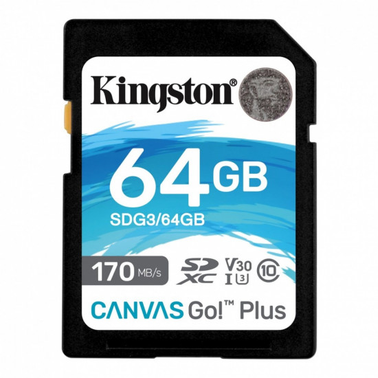 SD 64GB Canvas Go Plus 170/70MB/s CL10 U3 V30