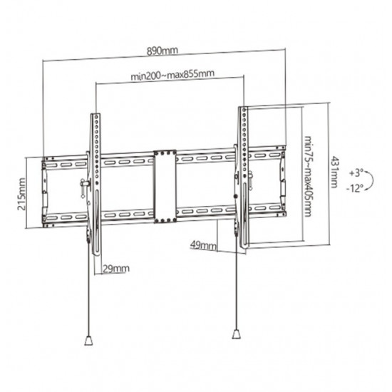 TV Wall Mount 43-90 inch tilt