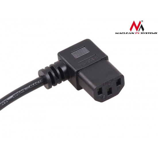 Power cable angled 3 pin plug 3M MCTV EU-803