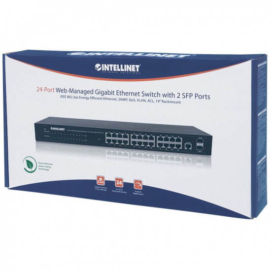 Switch Intellinet Gigab it 24x RJ45 + 2x SFP WE