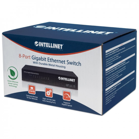 Switch Intellinet Gigab it 8x 10/100/1000 Mbps