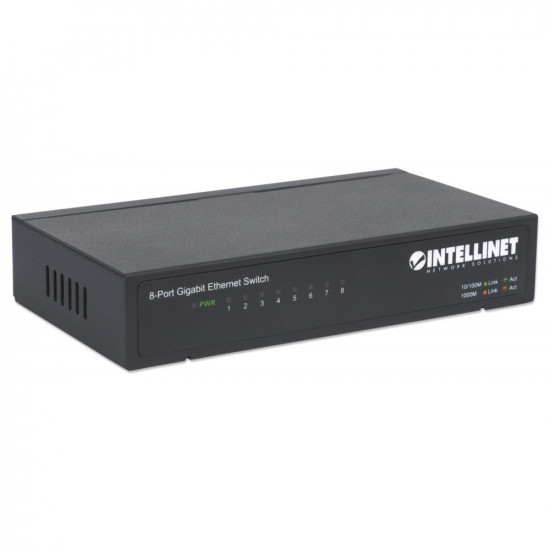 Switch Intellinet Gigab it 8x 10/100/1000 Mbps