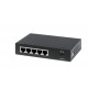 Switch Gigabit 5 port RJ45 POE+, desktop