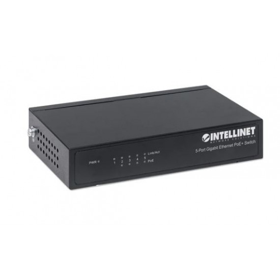 Switch Gigabit 5 port RJ45 POE+, desktop
