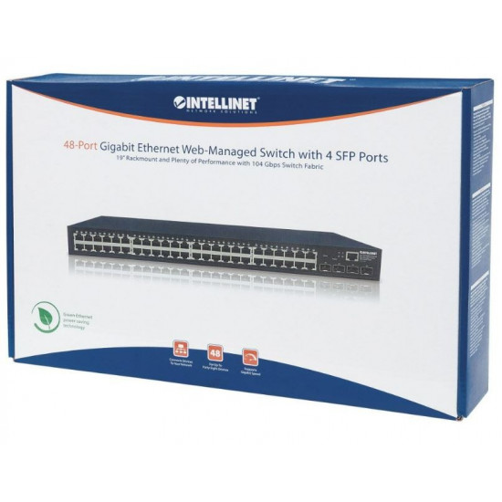 Switch Gigabit 48-ports managed RJ45 4x SFP