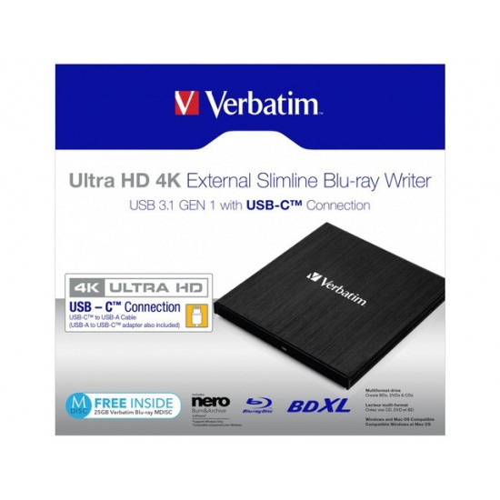 BLU-RAY writer USB-C 3.1