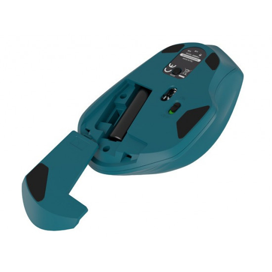 Wireless mouse Siskin 2 1600 DPI Bluetooth 5.0 + 2.4GHz Blue