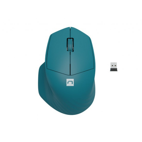 Wireless mouse Siskin 2 1600 DPI Bluetooth 5.0 + 2.4GHz Blue