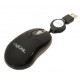 Mouse optical USB Mini with retractable cable 