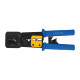 Crimping tool for RJ11/1 2/45/EZ with cutter