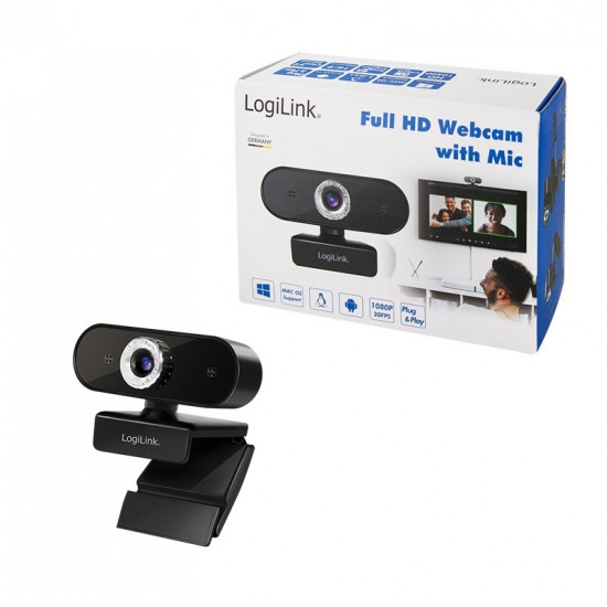 Pro full HD USB webcam with microphone