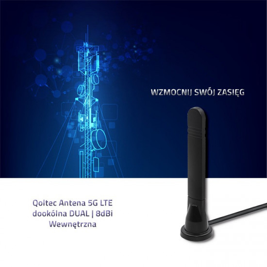 5G LTE omnidirectional DUAL, 8 dBi, indoor