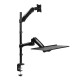 Sit-stand workstation monitor desk mount 13-2