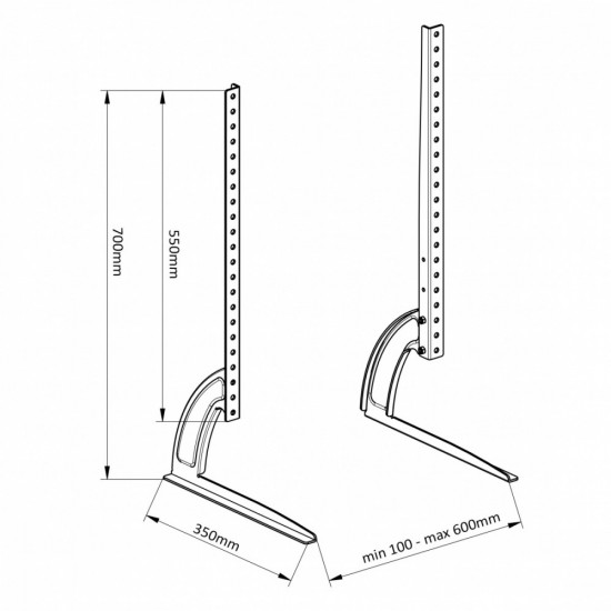 Table stand universal Maclean MC-954