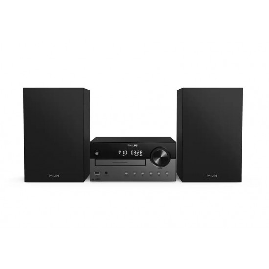 Philips Micro music system TAM4505/12,60W, Audio-in connector, Bluetooth, CD, MP3-CD, USB, DAB+, FM, USB port for charging