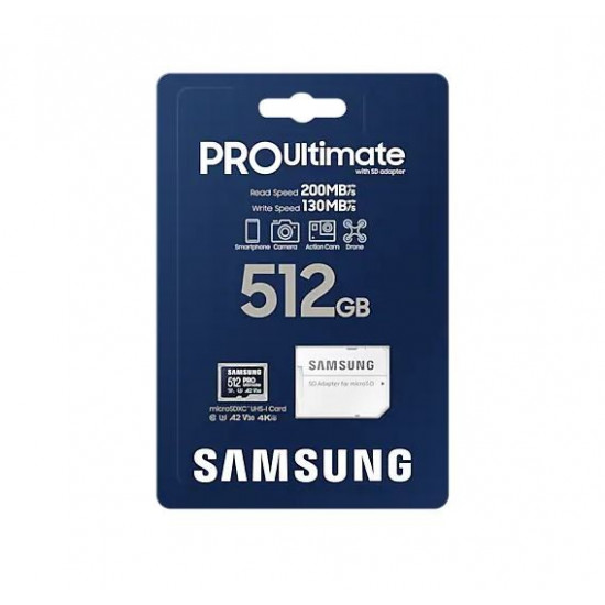 Memory card microSD MB-MY512SA/WW Pro Ultimate 512GB + Adapter