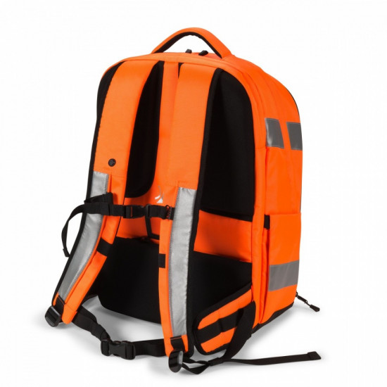 Laptop 17.3 inches backpack Hi-VIS 32-38l orange