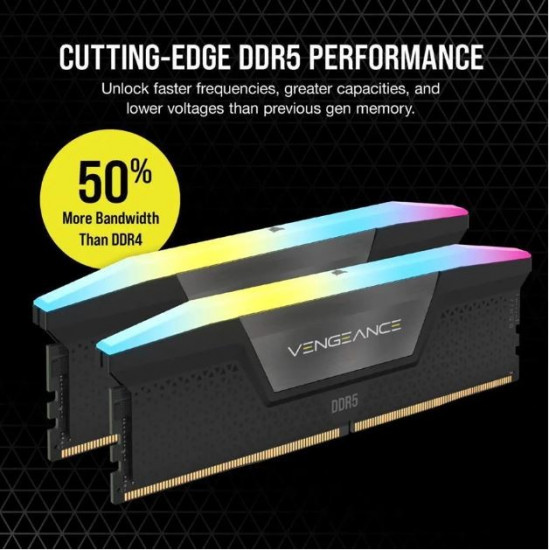 DDR5 VENGEANCE RGB memory 64GB/6000 (2x32GB) CL30 AMD EXPO