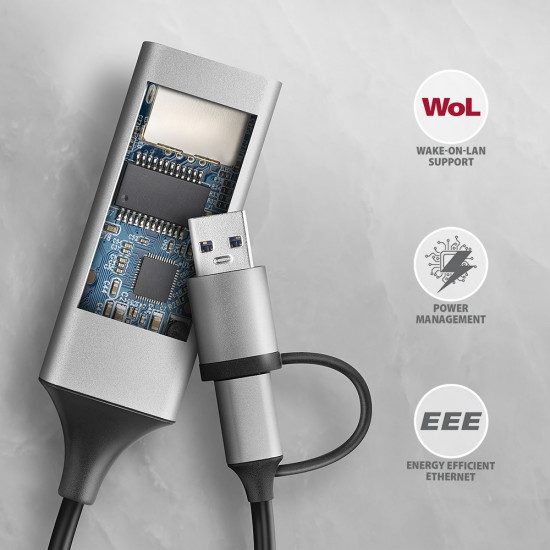 ADE-TXCA USB-A/C 3.2 Ge n 1 LAN adapter 1Gbit