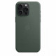 FineWoven fabric case with MagSafe for iPhone 15 Pro Max - evergreen