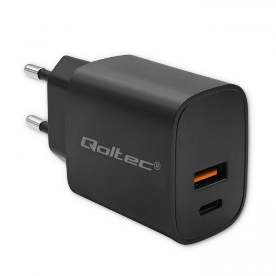 GaN POWER PRO charger 1xUSB C, 1xUSB, 30W