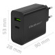 Super Quick PD charger 1xUSB C, 1xUSB, 45W