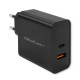 Super Quick PD charger 1xUSB C, 1xUSB, 65W