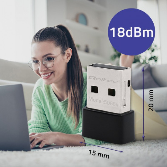 Mini wireless USB Wi Fi adapter, 650Mbps