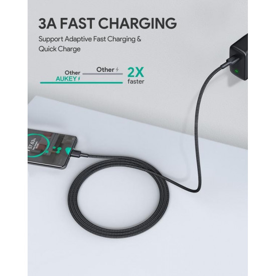 AUKEY CB-CC1 OEM ultraf ast nylon Quick Charge