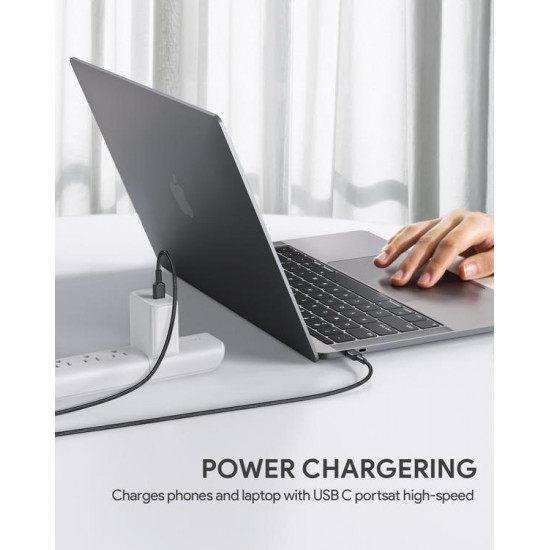 CB-CC2 OEM ultrafast nylon Quick Charge USB C - USB C | 2m | 5Gbps | 60W PD | 20V