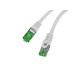 Patchcord cat.7 S/FTP LSZH CU 0.25M fluke passed grey