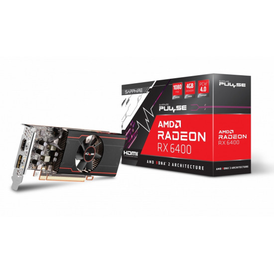 Graphics card Radeon RX 6400 PULSE GAMING 4GB GDDR6 64bit DP/HDMI